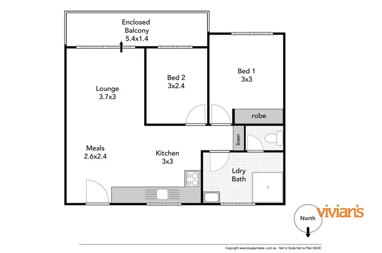 Floorplan of Homely apartment listing, 4/6 McNamara Way, Cottesloe WA 6011