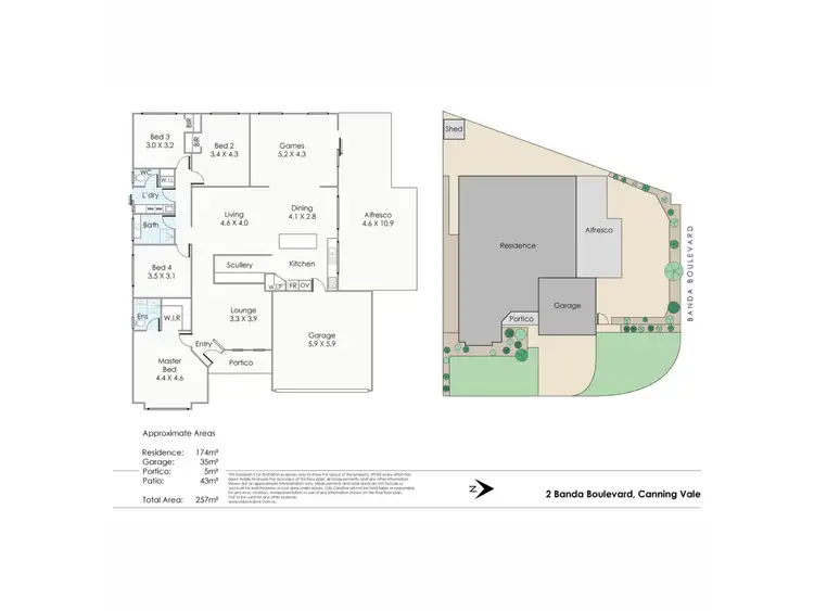 Floorplan of Homely house listing, 2 Banda Boulevard, Canning Vale WA 6155