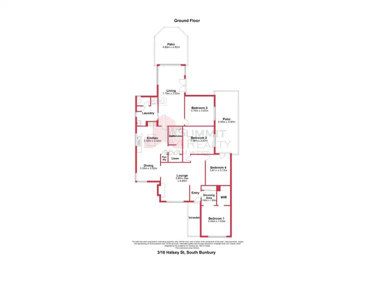 Floorplan of Homely unit listing, 3/10 Halsey Street, South Bunbury WA 6230