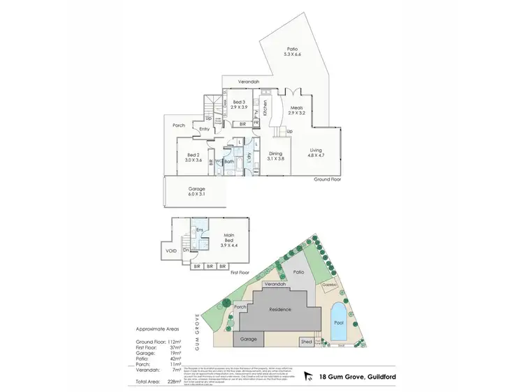 Floorplan of Homely house listing, 18 Gum Grove, Guildford WA 6055