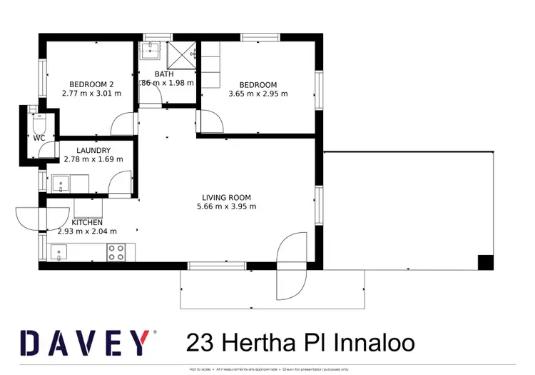 Floorplan of Homely villa listing, 23 Hertha Place, Innaloo WA 6018