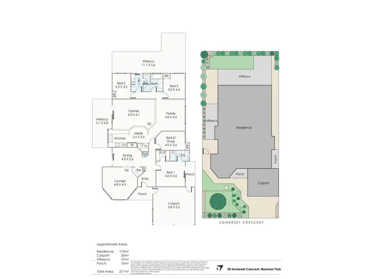 Floorplan of Homely house listing, 28 Somerset Crescent, Mosman Park WA 6012