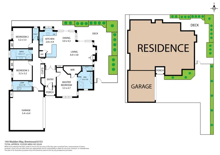 Floorplan of Homely house listing, 14A Madden Way, Brentwood WA 6153