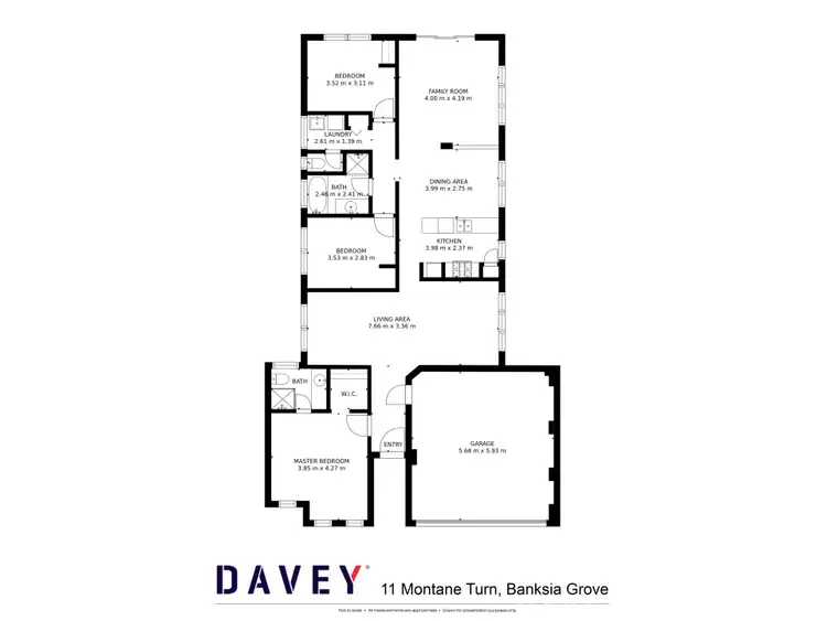 Floorplan of Homely house listing, 11 Montane Turn, Banksia Grove WA 6031