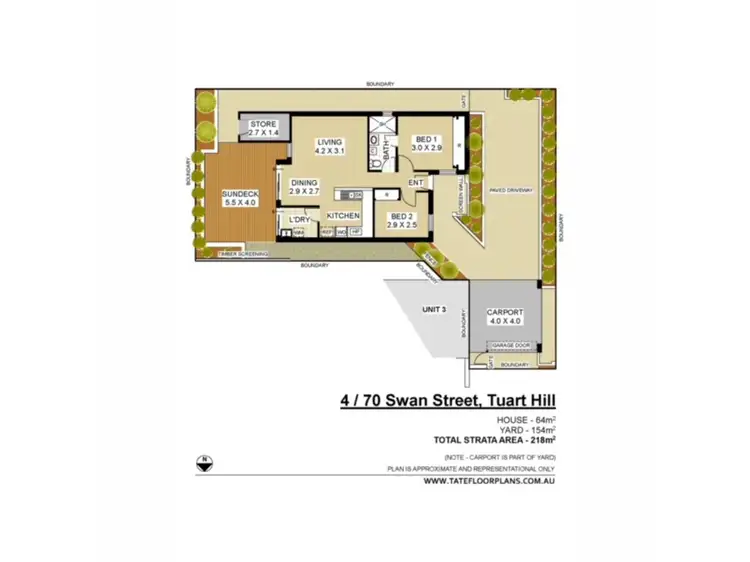 Floorplan of Homely villa listing, 4/70 Swan Street, Tuart Hill WA 6060