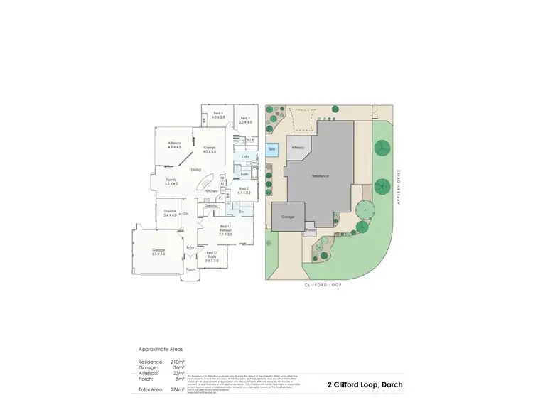 Floorplan of Homely house listing, 2 Clifford Loop, Darch WA 6065