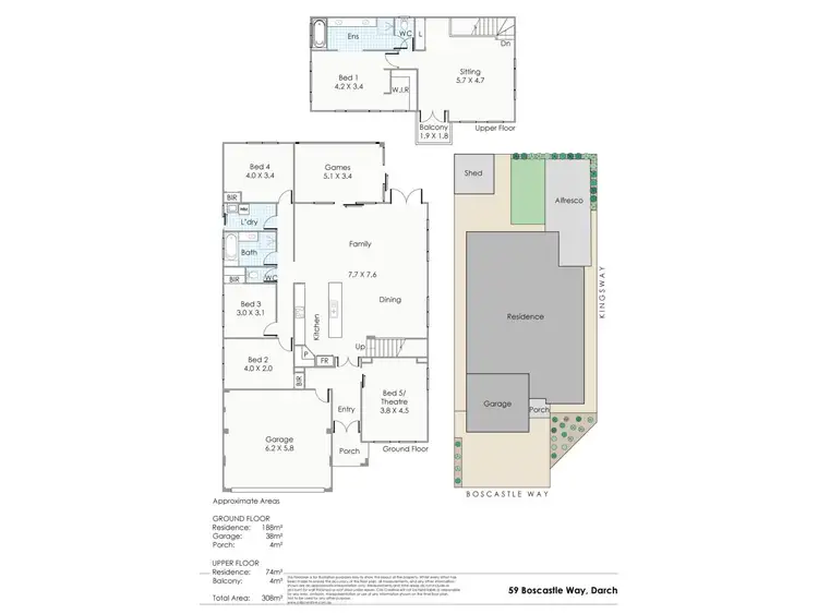 Floorplan of Homely house listing, 59 Boscastle Way, Darch WA 6065