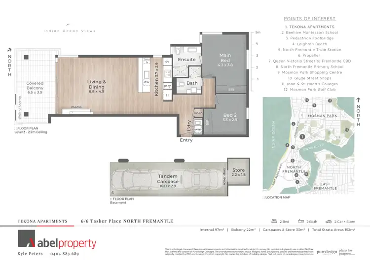 Floorplan of Homely apartment listing, 6/6 Tasker Place, North Fremantle WA 6159