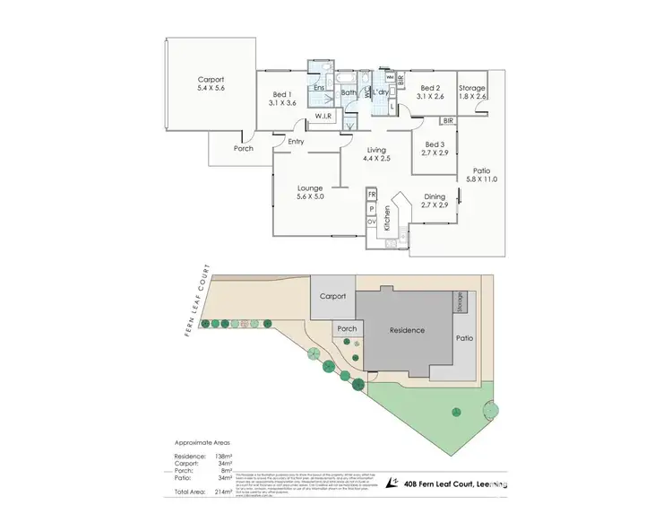 Floorplan of Homely house listing, 40B Fern Leaf Court, Leeming WA 6149