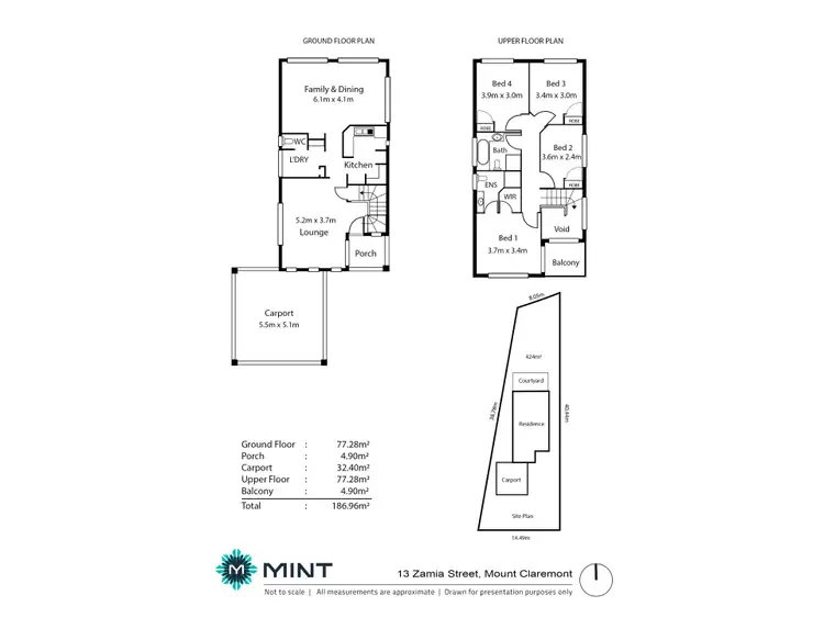 Floorplan of Homely house listing, 13 Zamia Street, Mount Claremont WA 6010