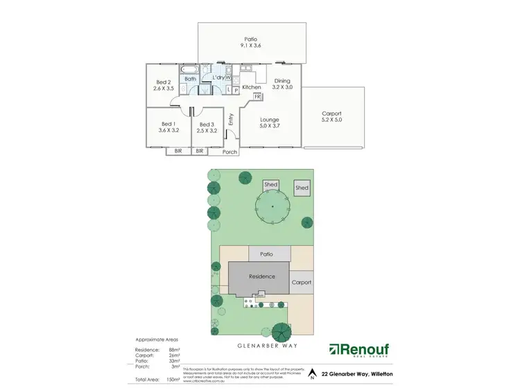 Floorplan of Homely house listing, 22 Glenarber Way, Willetton WA 6155