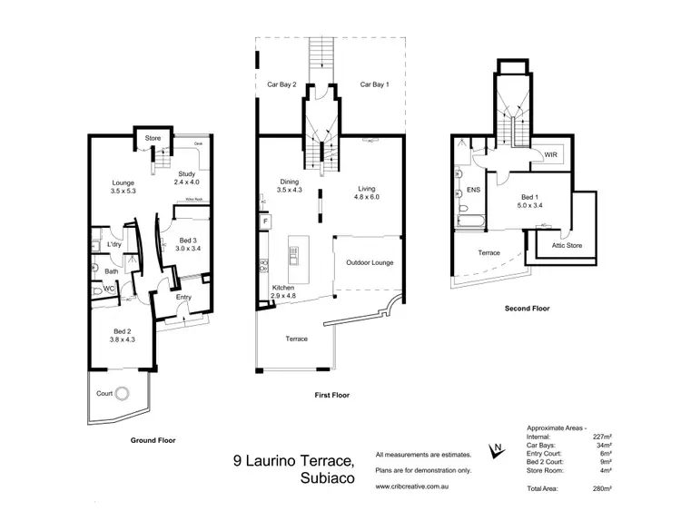 Floorplan of Homely house listing, 9 Laurino Terrace, Subiaco WA 6008