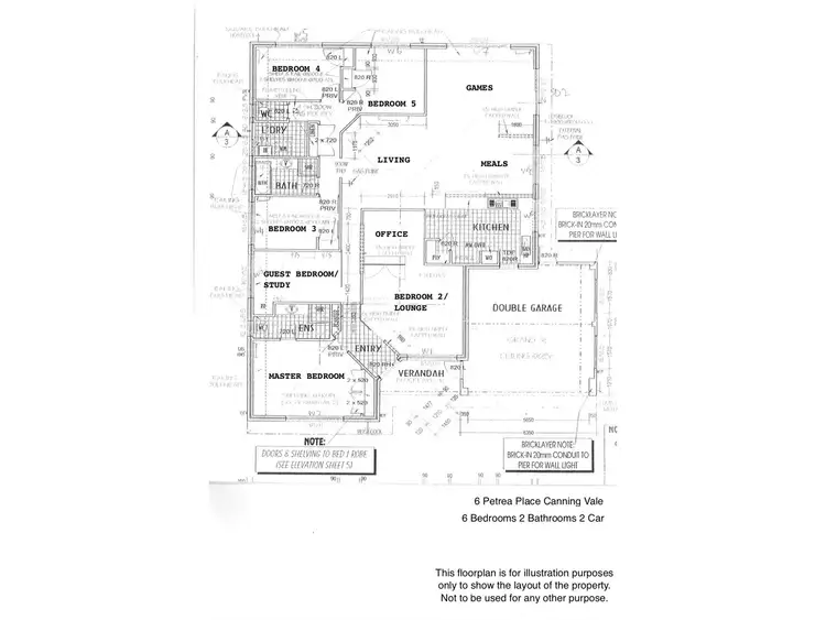 Floorplan of Homely house listing, 6 Petrea Place, Canning Vale WA 6155
