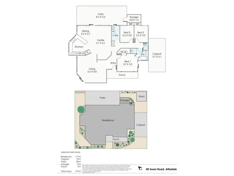 Floorplan of Homely house listing, 5B Swan Road, Attadale WA 6156