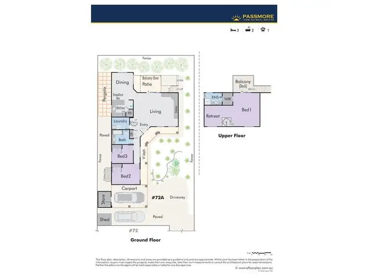 Floorplan of Homely house listing, 72A Halvorson Road, Morley WA 6062