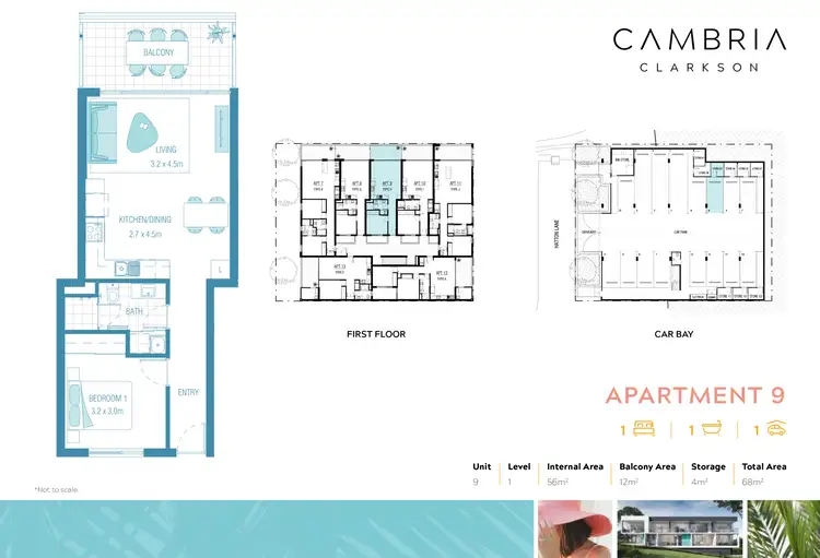 Floorplan of Homely apartment listing, Apt 9, 144 Celebration Boulevard, Clarkson WA 6030