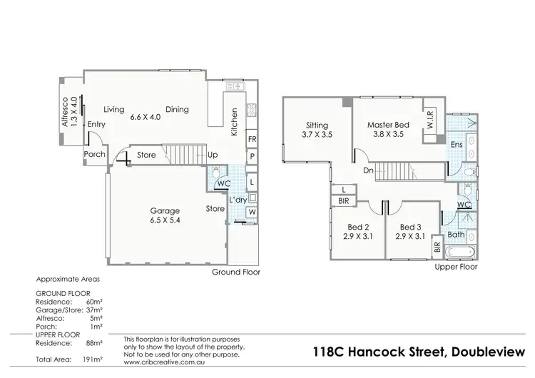 Floorplan of Homely house listing, 118B Hancock Street, Doubleview WA 6018
