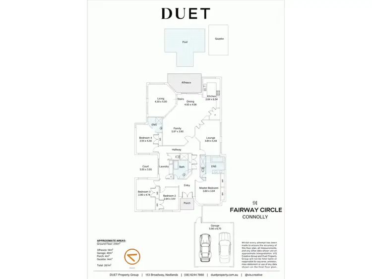 Floorplan of Homely house listing, 91 Fairway Circle, Connolly WA 6027