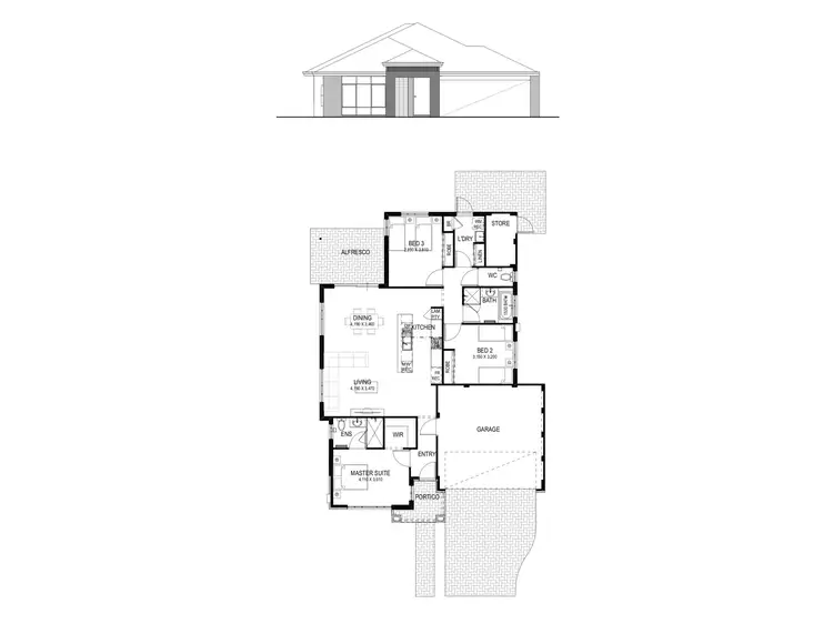 Floorplan of Homely house listing, Lot 2, 28 Corymbia Boulevard, Byford WA 6122