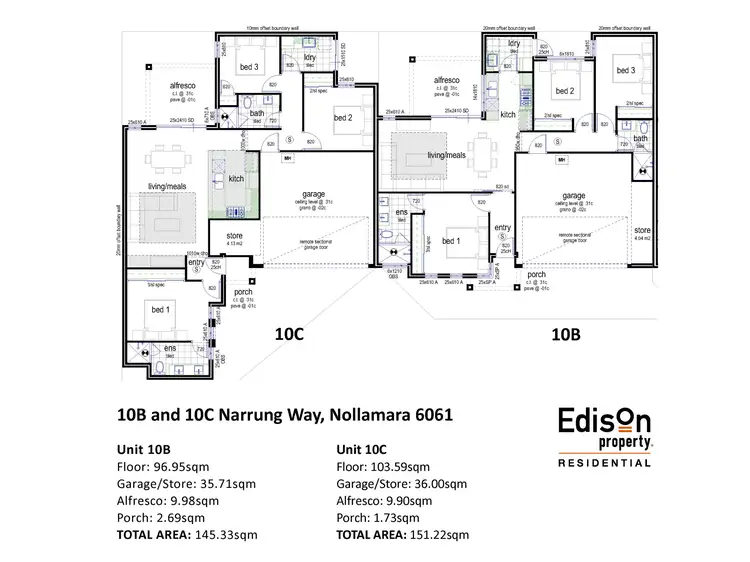 Floorplan of Homely villa listing, 10 Narrung Way, Nollamara WA 6061
