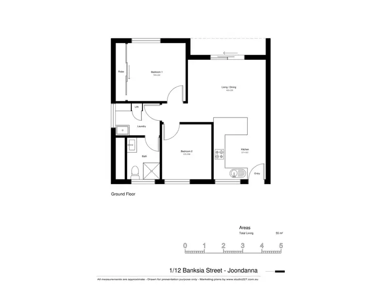 Floorplan of Homely apartment listing, 1/12 Banksia Street, Joondanna WA 6060