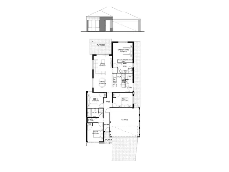 Floorplan of Homely house listing, 15 Buckland Road, Brabham WA 6055