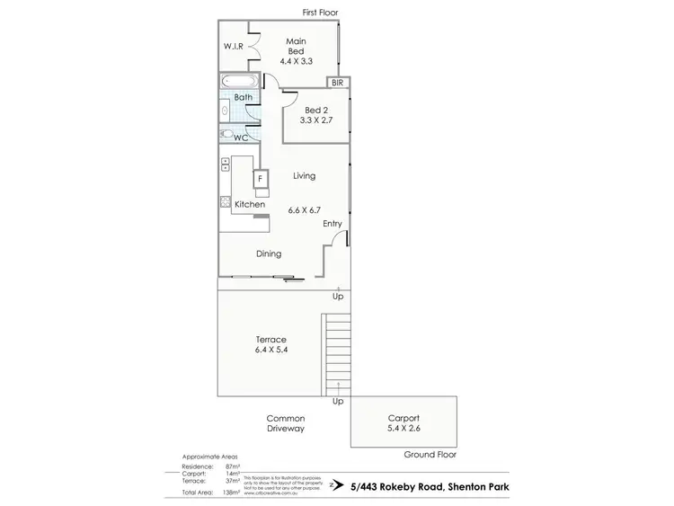 Floorplan of Homely apartment listing, 5/443 Rokeby Road, Shenton Park WA 6008