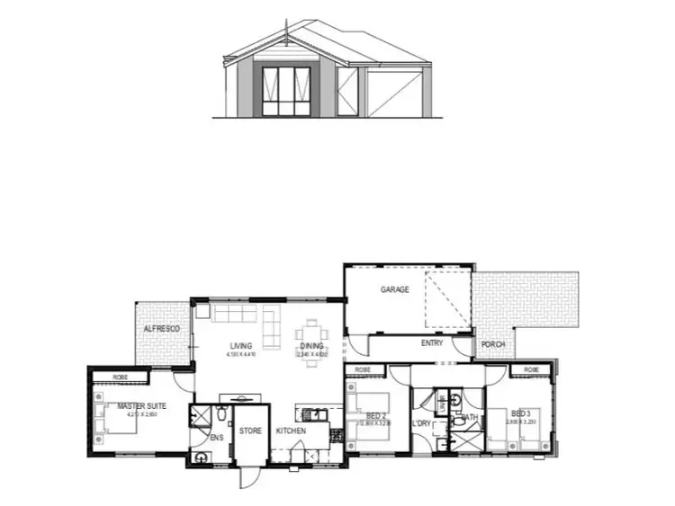 Floorplan of Homely house listing, 61a Collier Avenue, Balcatta WA 6021