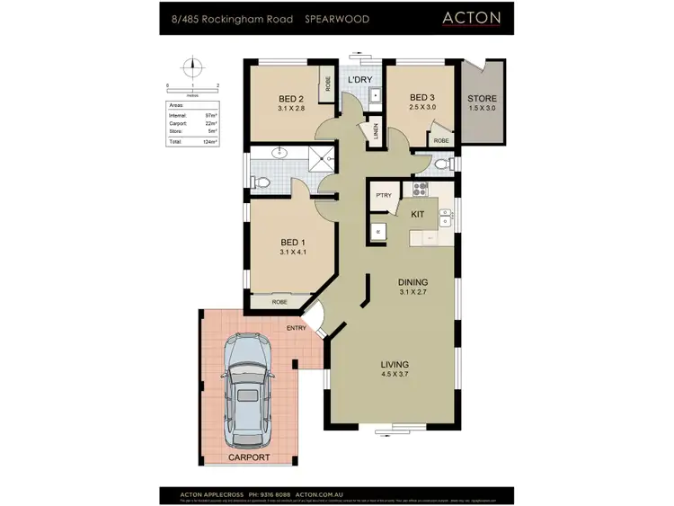 Floorplan of Homely house listing, 8/485 Rockingham Road, Spearwood WA 6163