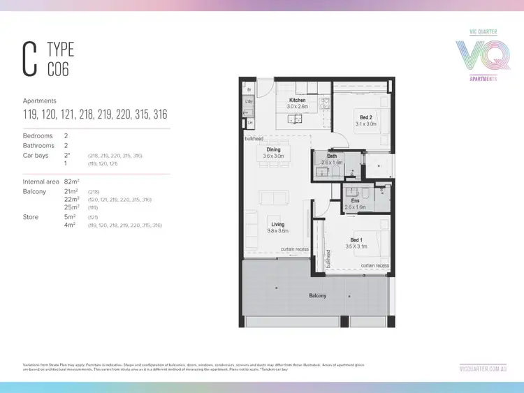 Floorplan of Homely apartment listing, 304/660 Albany Highway, Victoria Park WA 6100