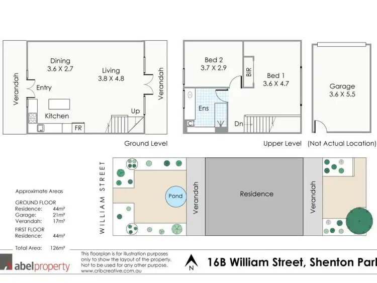 Floorplan of Homely townhouse listing, 16b William Street, Shenton Park WA 6008