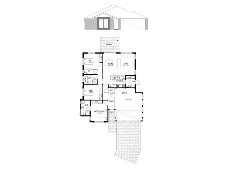 Floorplan of Homely house listing, 5 Blancoa Approach, Byford WA 6122