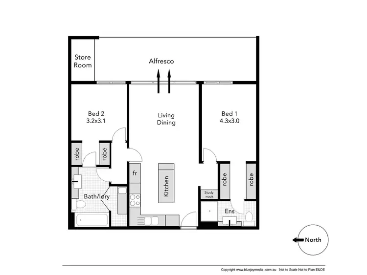 Floorplan of Homely apartment listing, 16/2 Burvill Drive, Floreat WA 6014