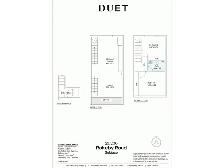 Floorplan of Homely apartment listing, 23/200 Rokeby Road, Subiaco WA 6008