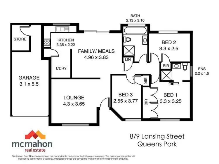 Floorplan of Homely villa listing, 8/9 Lansing Street, Queens Park WA 6107