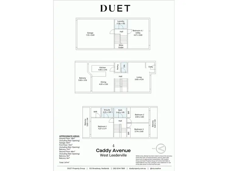 Floorplan of Homely house listing, 4 Caddy Avenue, West Leederville WA 6007