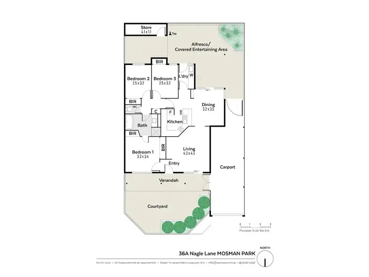 Floorplan of Homely villa listing, 36A Nagle Lane, Mosman Park WA 6012