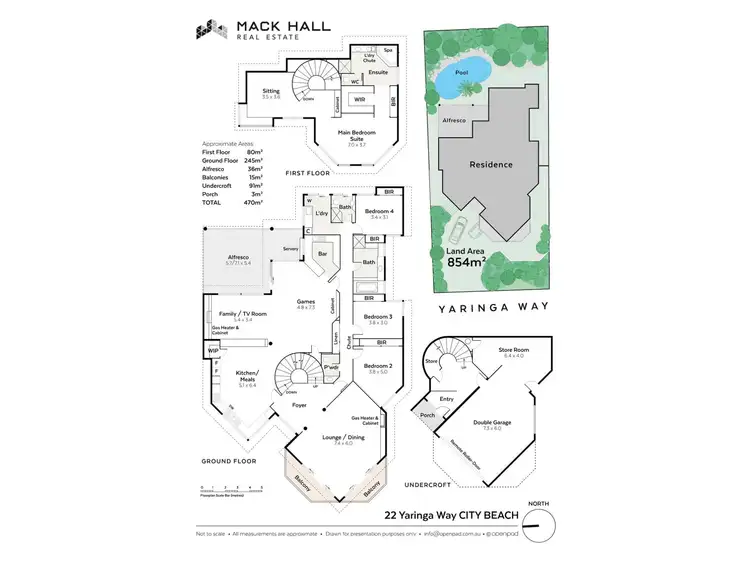 Floorplan of Homely house listing, 22 Yaringa Way, City Beach WA 6015