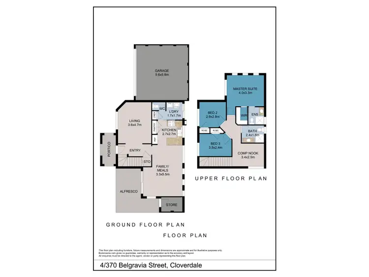 Floorplan of Homely townhouse listing, 4/370 Belgravia Street, Cloverdale WA 6105