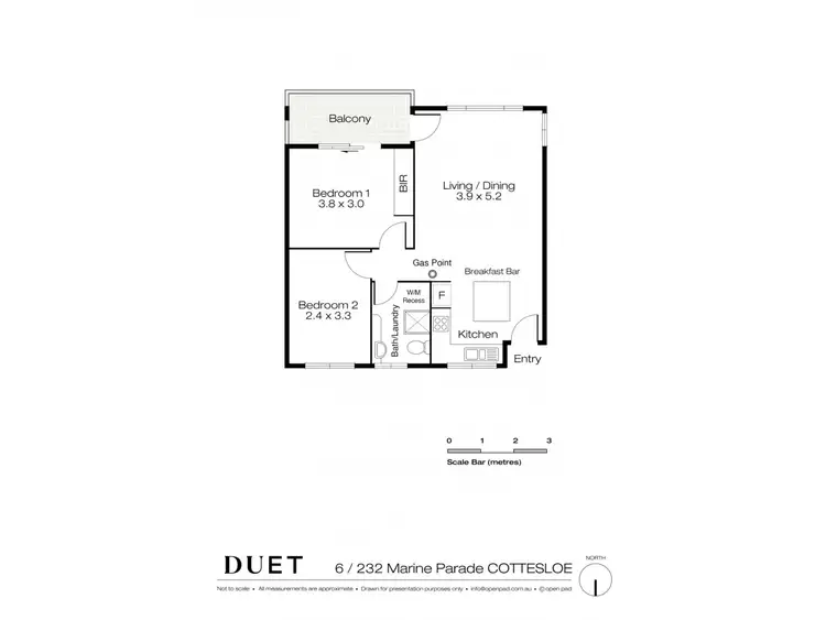 Floorplan of Homely apartment listing, 6/232 Marine Parade, Cottesloe WA 6011