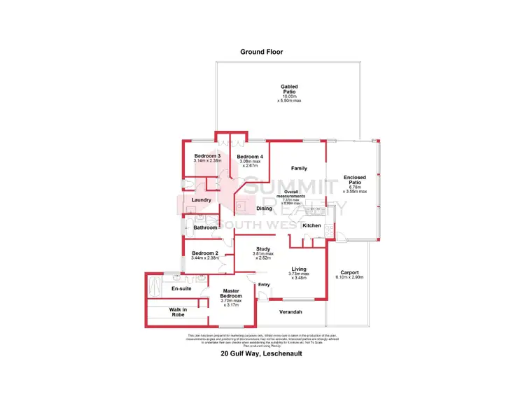 Floorplan of Homely house listing, 20 Gulf Way, Leschenault WA 6233