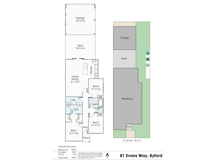 Floorplan of Homely house listing, 81 Evans Way, Byford WA 6122
