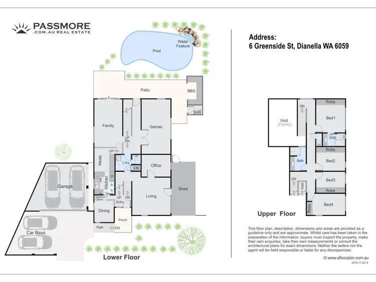 Floorplan of Homely house listing, 6 GREENSIDE STREET, Dianella WA 6059