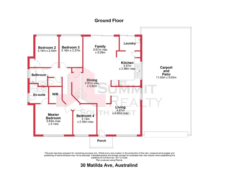 Floorplan of Homely house listing, 30 Matilda Avenue, Australind WA 6233