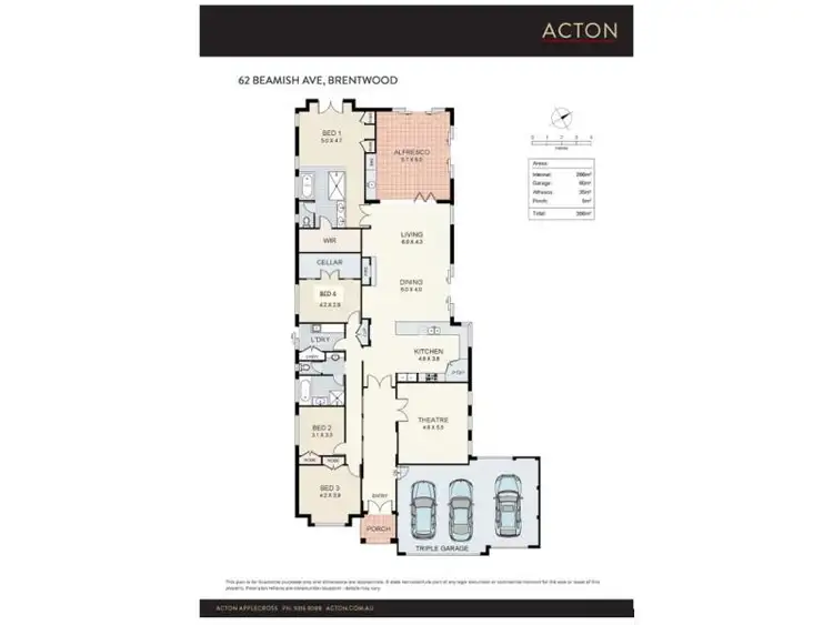 Floorplan of Homely house listing, 62 Beamish Ave, Brentwood WA 6153