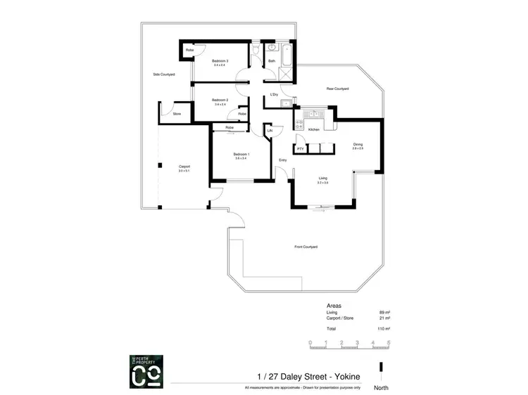 Floorplan of Homely house listing, 1/27 Daley Street, Yokine WA 6060