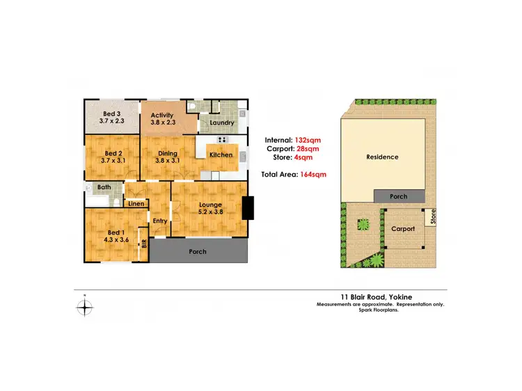 Floorplan of Homely house listing, 11 Blair Road, Yokine WA 6060