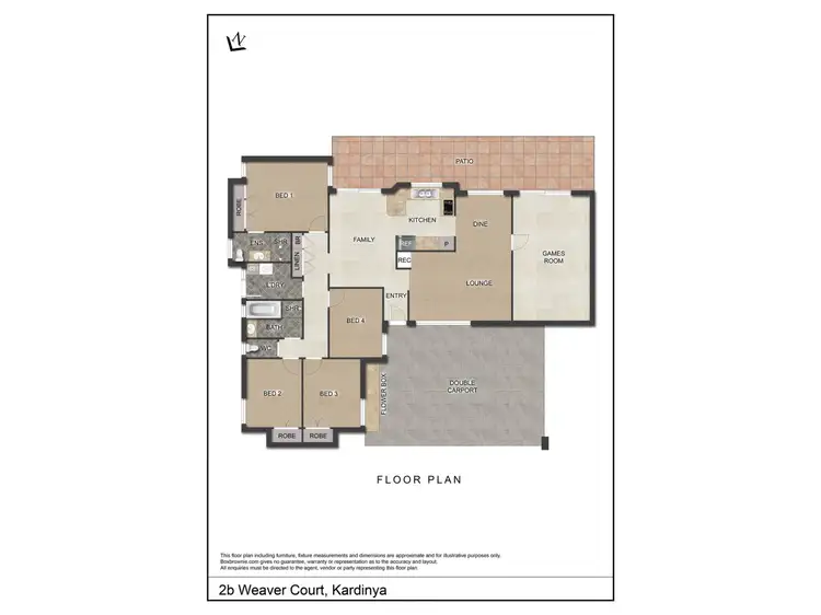 Floorplan of Homely house listing, 2b Weaver Court, Kardinya WA 6163