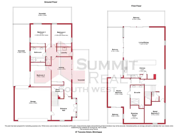 Floorplan of Homely house listing, 47 Tuscany Green, Binningup WA 6233