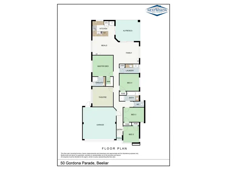 Floorplan of Homely house listing, 50 Gordona Parade, Beeliar WA 6164